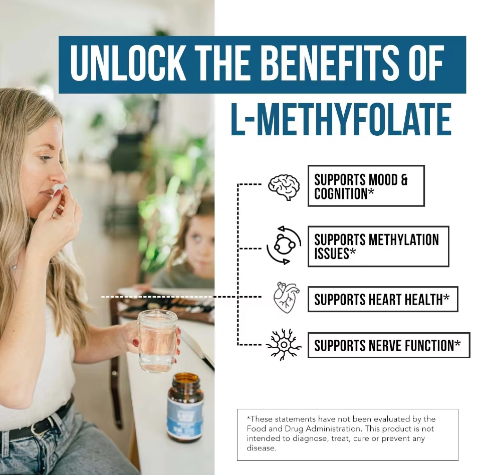 L-Methylfolate + Methyl B12 Drops - Organic Berry Flavor